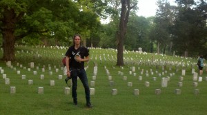 Newt Rayburn at Shiloh's National Cemetery. Photograph by Nature Humphries. © April 7, 2012.