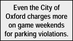 Even The City of Oxford Charges More on Game Weekends