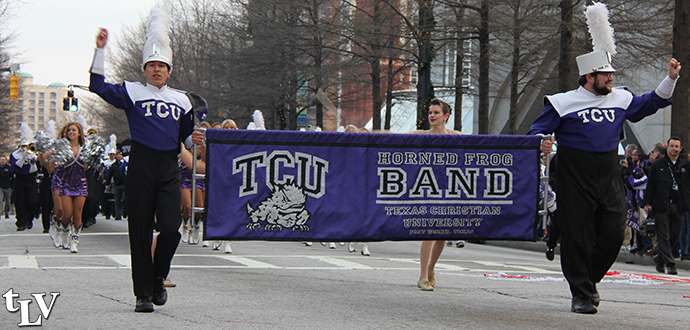TCU band banner