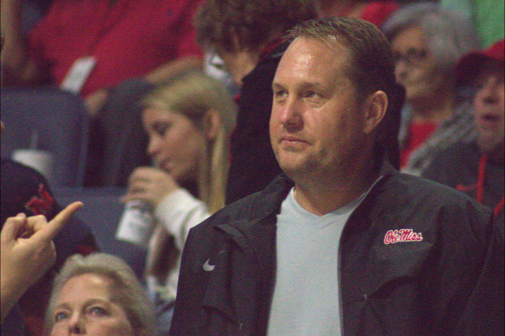 Ole Miss Football Head Coach Hugh Freeze at the grand opening of the Pavilion At Ole Miss. Photograph by Newt Rayburn - © January 7, 2016 - The Local Voice.