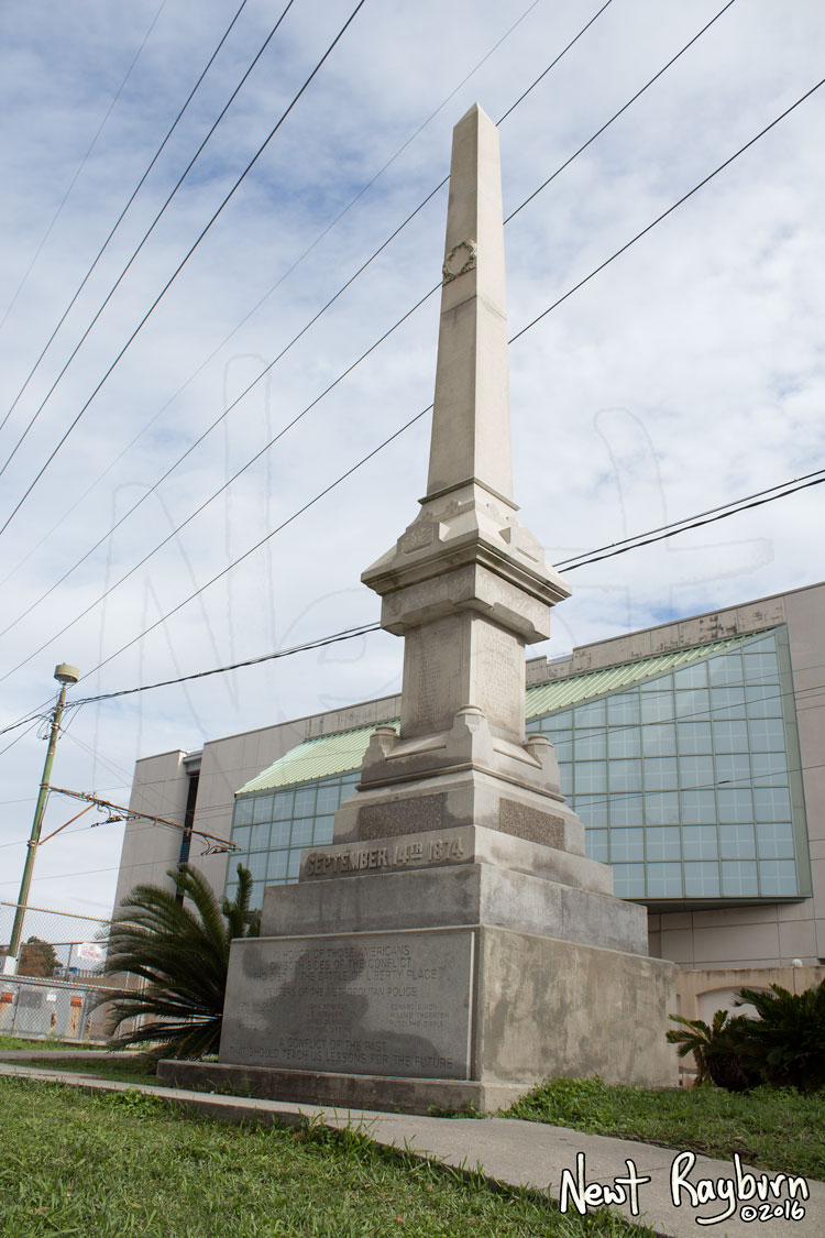 The Battle of Liberty Place monument in New Orleans, Louisiana, January 2, 2016. Photograph © 2016 Newt Rayburn - newtrayburn@gmail.com