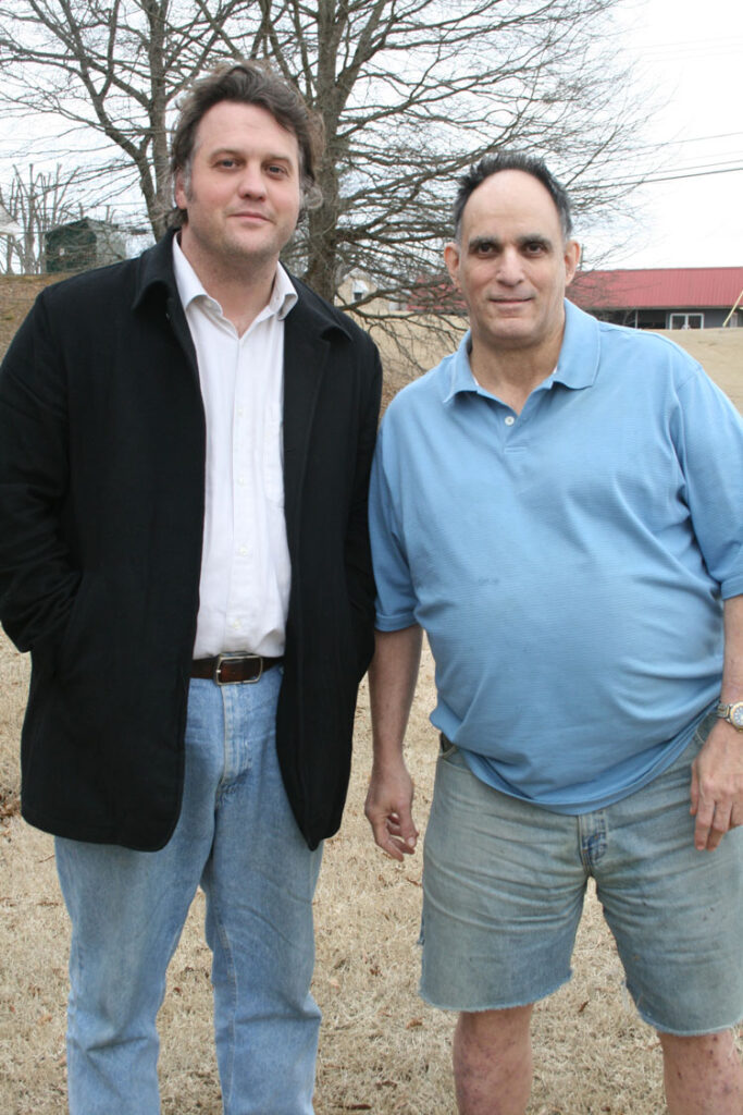 Filmmaker Thad Lee and Barton Segal. Photograph by Newt Rayburn