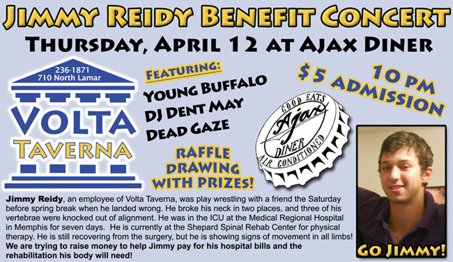 Jimmy Reidy Benefit Concert April 12, 2012