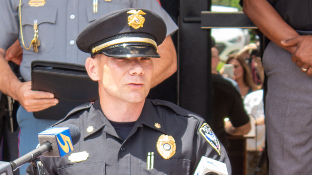 Interim Chief Jeff McCutchen of Oxford, Mississippi. Photograph by Newt Rayburn - The Local Voice.