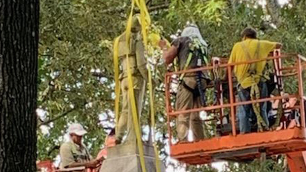 2020-07-15-Confederate Statue Moved