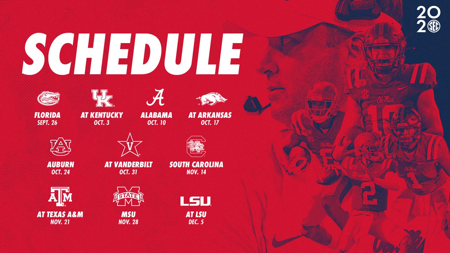 Southeastern Conference Announces Revised 2020 Ole Miss Football Schedule